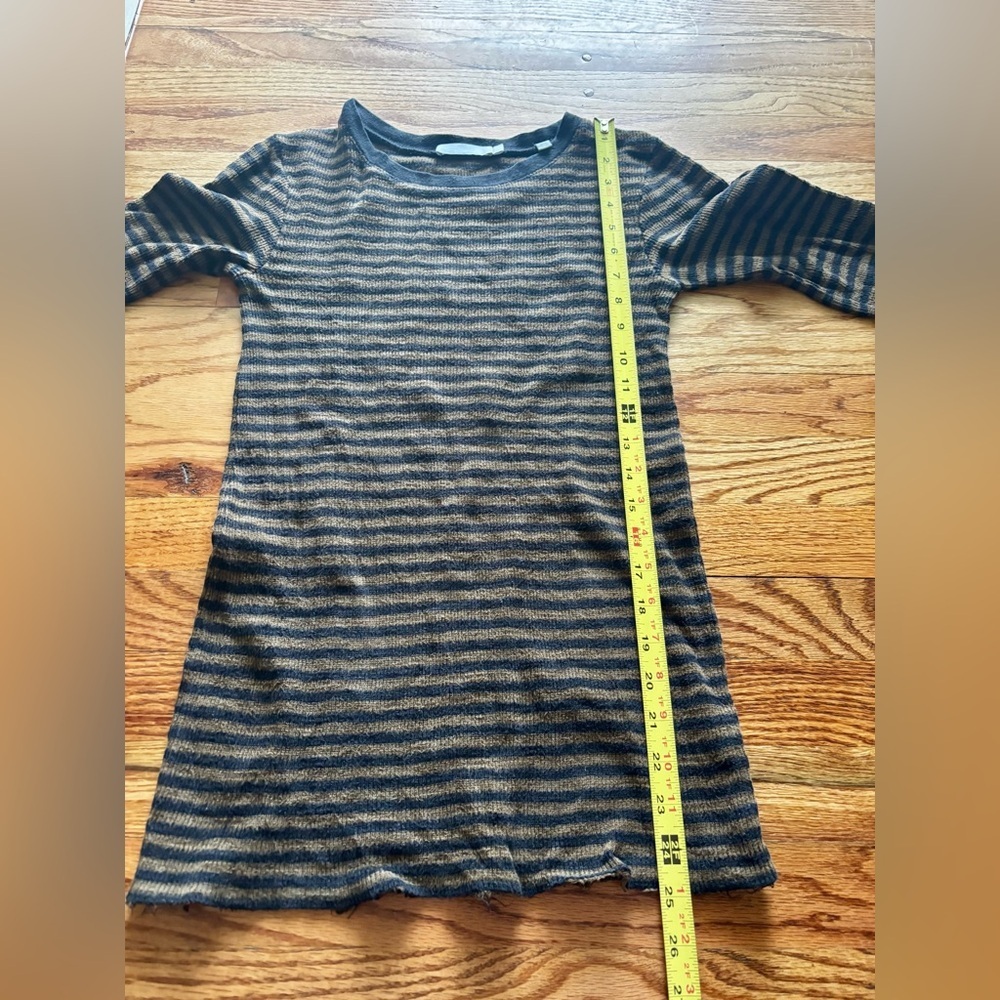 Vince Striped Sweater - Pima Cotton - Medium - Picture 6 of 8